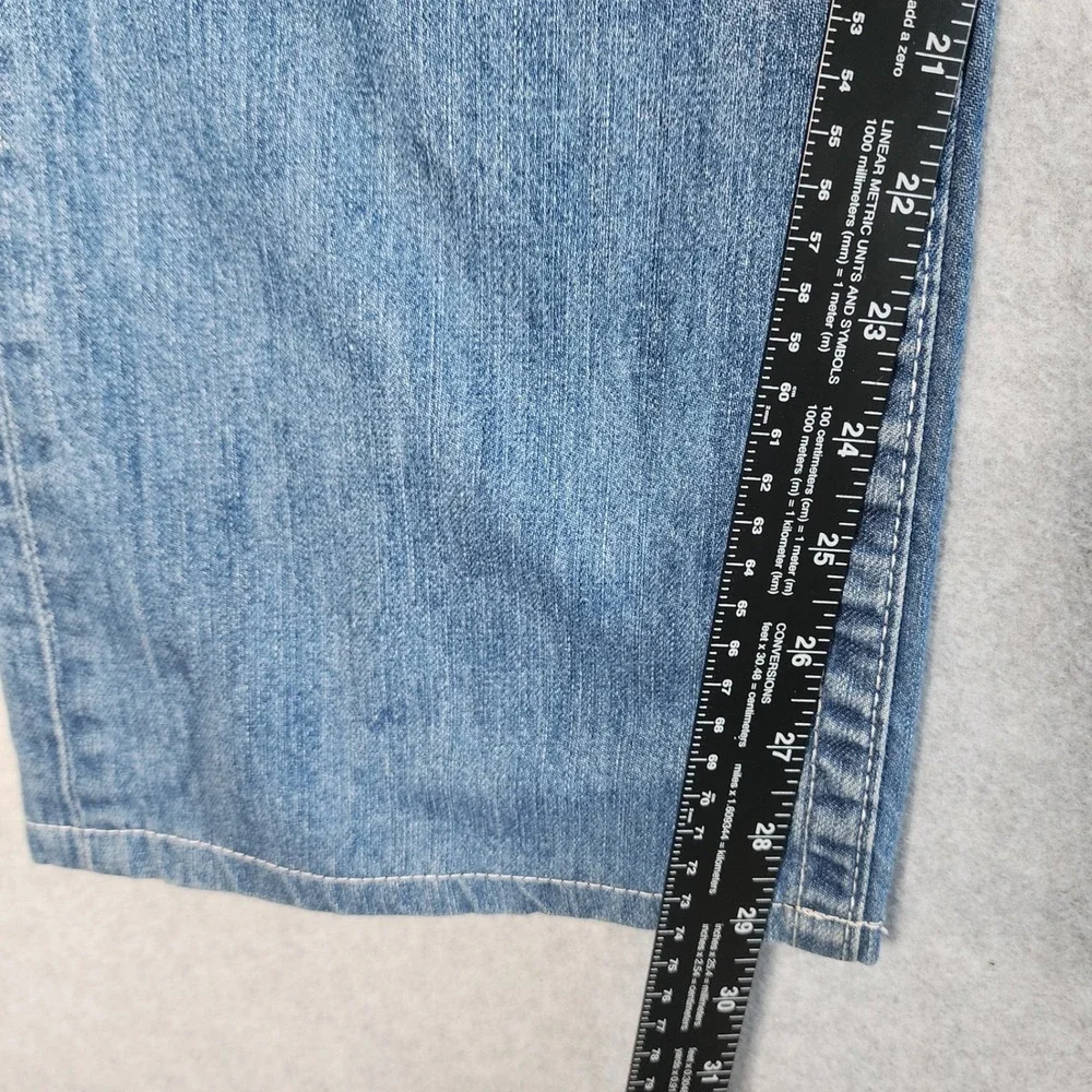 True Religion Jeans Mens 38 Blue Section Straight White Stitch Made in USA Y2K